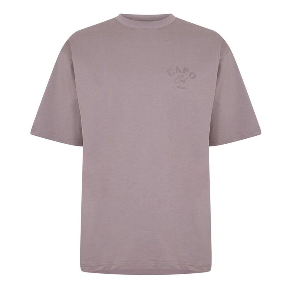 Capo Mens Beach Club Relaxed Fit T-Shirt / Mushroom